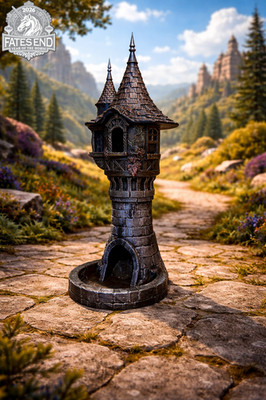 Mini Dice Tower Rapunzel handveredelt Würfelturm Fantasy DnD Märchen