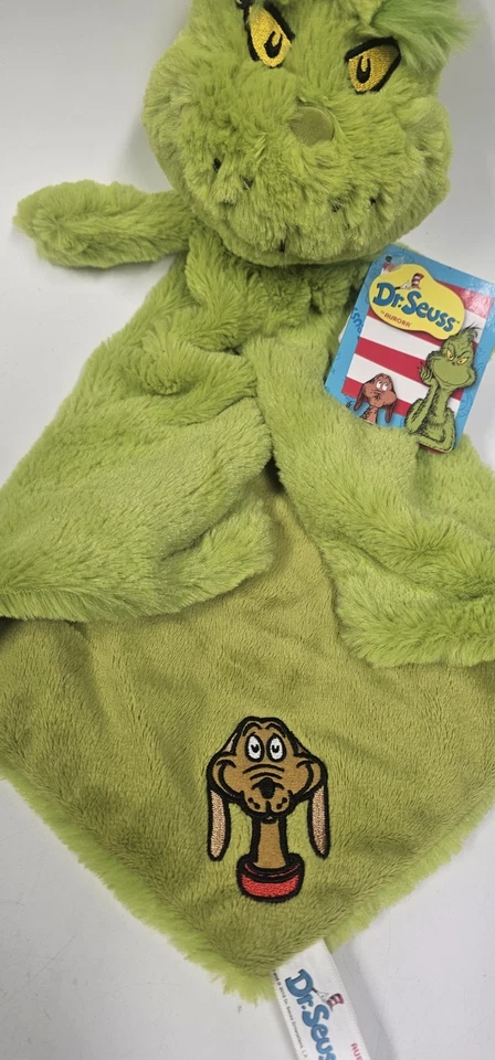 Manta de seguridad para bebé The Grinch 2018 descatalogada Dr Seuss Aurora felpa Lovey Foto 4 de 4