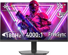 Gaming Monitor 24 Zoll LED Full HD 180Hz Freesync Spielen Augenfreundlich
