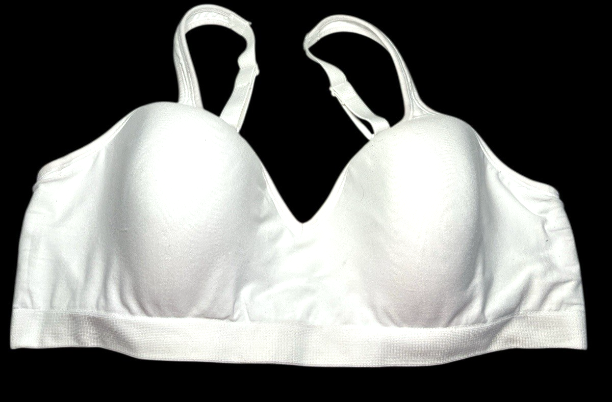 Bali Bra Women 42C White Wireless 3463 Comfort Revolution Convertible Very Soft