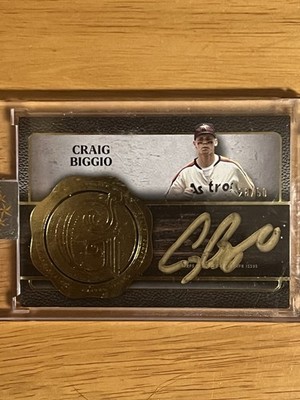 CRAIG BIGGIO 2025 Topps Five Star Golden Graphs #GG-CB Autograph Auto #28/50 -CO