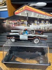 Auto World Batmobile Black 1960's Batman TV Version Slot Car w/4 Gear Chassis