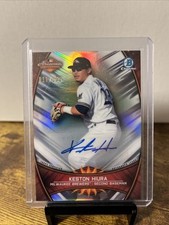 Keston Hiura 2019 Bowman Chrome Arizona Fall League Stars SP 11/150 Brewers