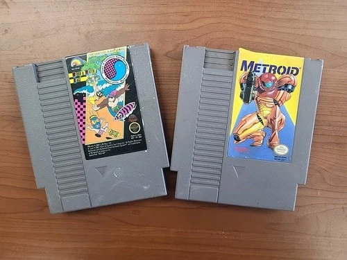 Original NES Games Metroid (Nintendo) and T&C Surf Designs Town and Country