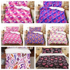 3D Watercolor Colorful Pattern Quilt Cover Duvet Cover Comforter set