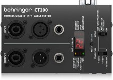 BEHRINGER CT200 Microprocessor-Controlled 8-in-1 Cable Tester Black