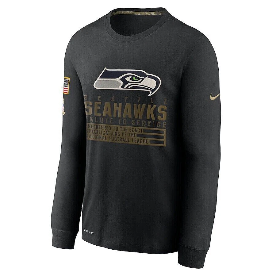 Seattle Seahawks Nike Salute to Service Sideline Long Sleeve T