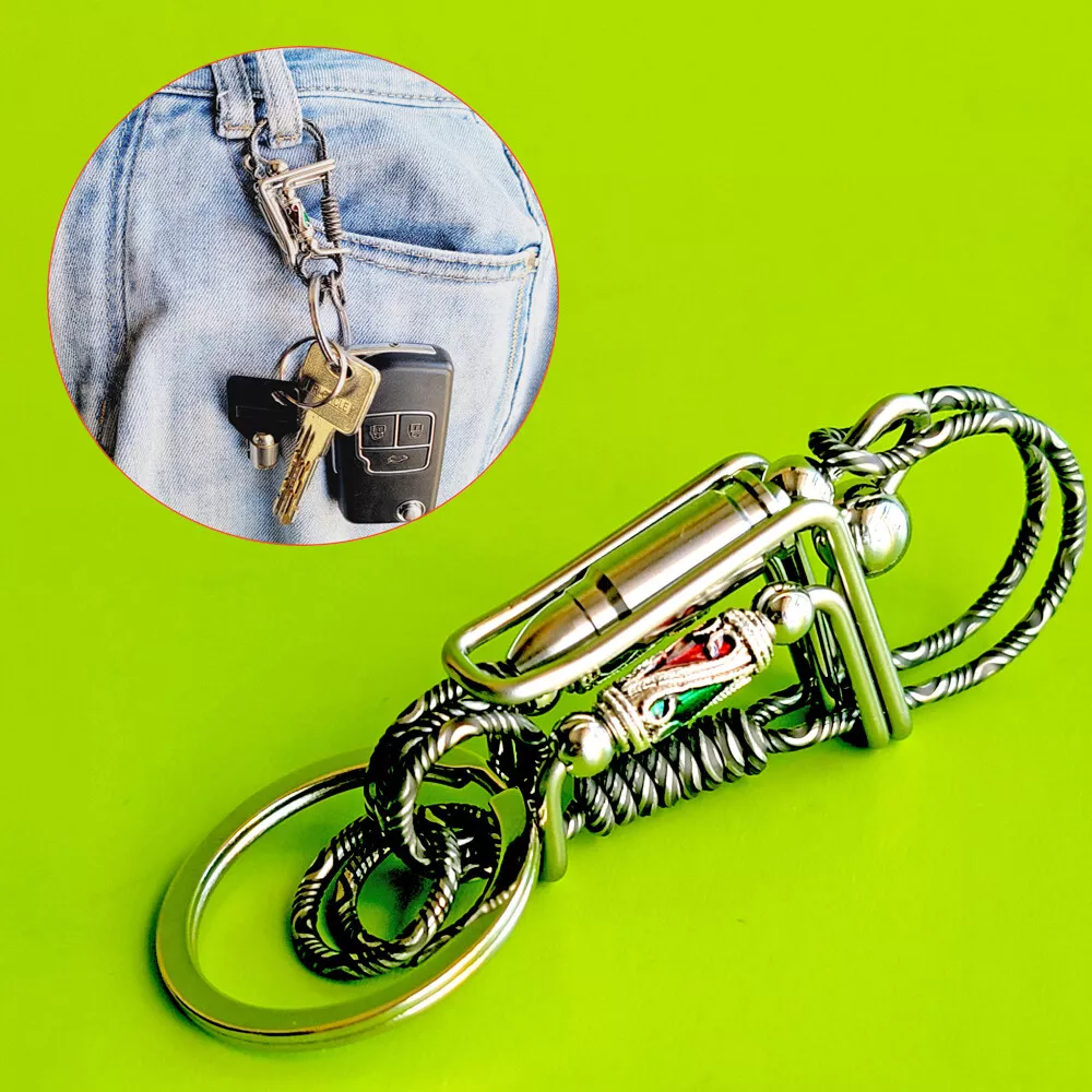 key chain metal key holder keychain car key belt hook gift for men