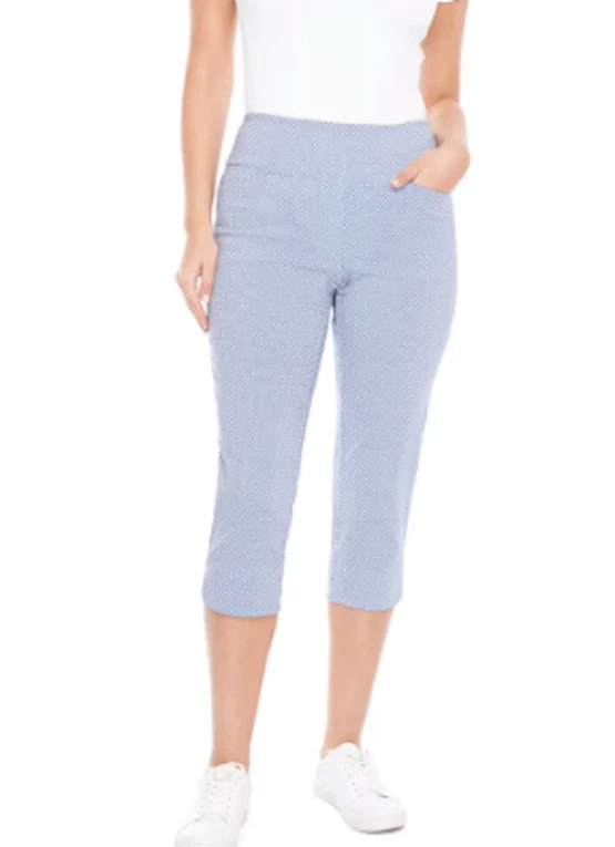 NEW S.C. & Co. Women's 360 Degree Tummy Control Capri Pants Size 4