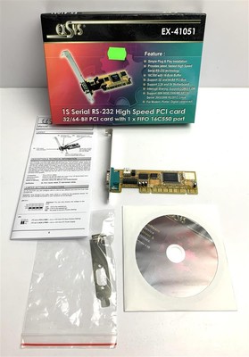 Exsys EX-41051 Rev: C - 1S Serial RS-232 PCI-Karte - 32/64-Bit, 1x FIFO
