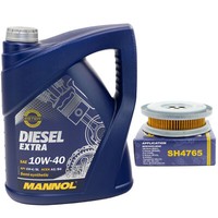 MotoröL ÖLfilter SH4765 Set 20W50 5 Liter FüR Mercedes W201 190 T1 Pritsche