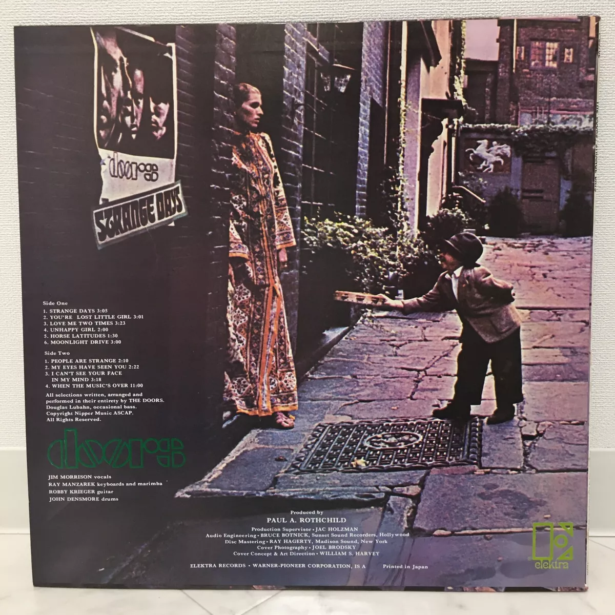 DOORS / STRANGE DAYS JAPAN ISSUE LP W/ INSERT