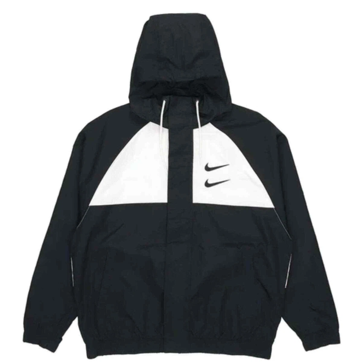 nike swoosh jacket black