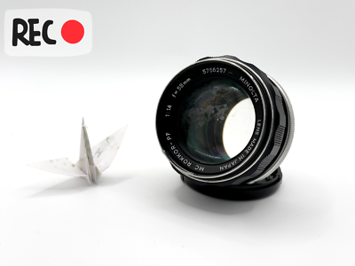 AS IS] MINOLTA MC ROKKOR-PF 58mm F1.4 Standard Lens From Japan