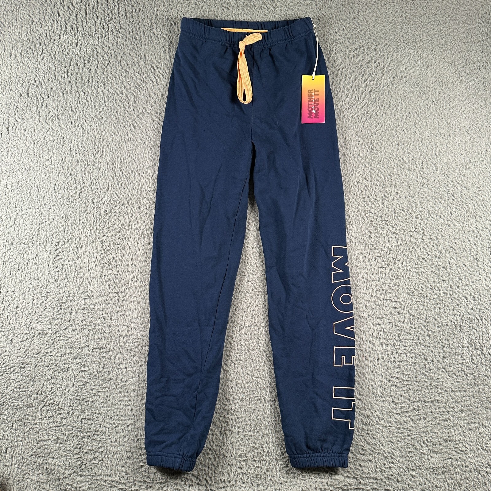 Mother Denim Move It! Pantalones deportivos Knockout para mujer talla pequeña azul al tobillo nuevos con etiquetas
