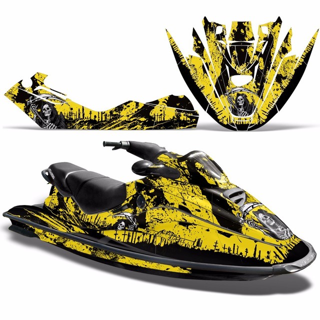 Decal Graphic Kit SeaDoo Jet Ski Wrap Jetski Bombardier SeaDoo GTX 96