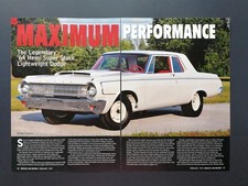 1964 Dodge Hemi Super Stock 350 Sedan - Original 4 Page Article 1964 Dodge Hemi Super Stock 350 Sedan - Original 4 Page Article