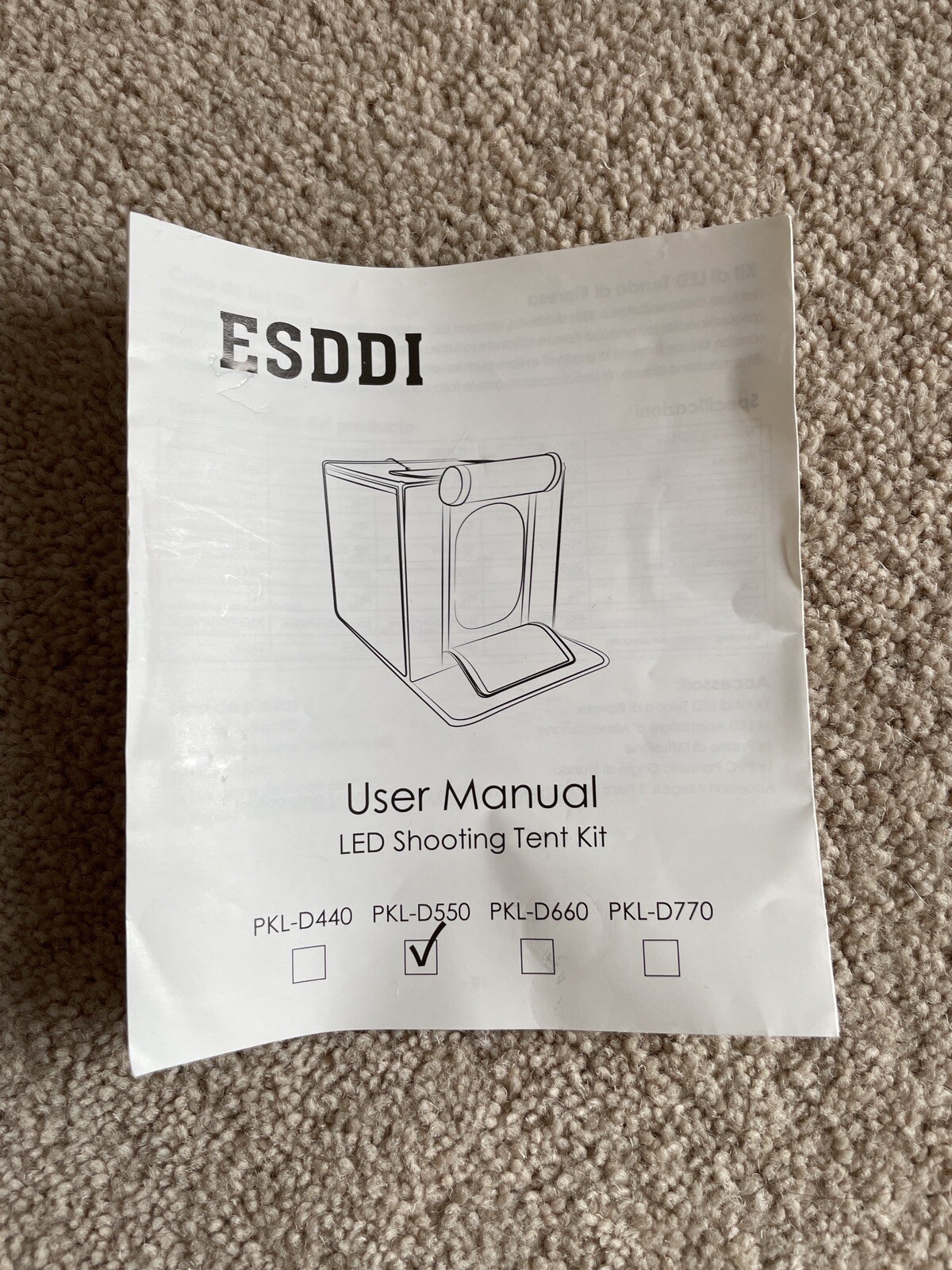 Professional Photography Light box ESDDI PKLD550 eBay