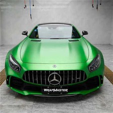 Premium Satin Matte Chrome Metallic Green Vinyl Film Wrap Sticker Bubble Free