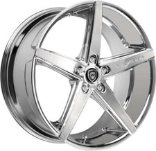 22 Inch 22x10 Lexani R4 Chrome Wheels Rims 5x4.25 5x108 40
