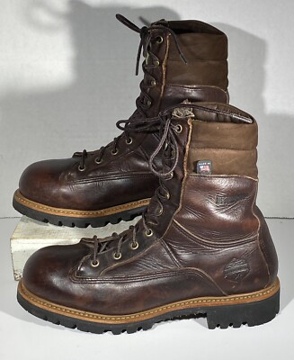 Vintage WEINBRENNER Wood N' Stream Insulated Vibram Leather Boots