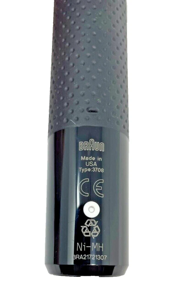 1 nuevo mango de cepillo de dientes eléctrico de repuesto Braun 3 velocidades 3708 hecho en EE. UU. Foto 2 de 4