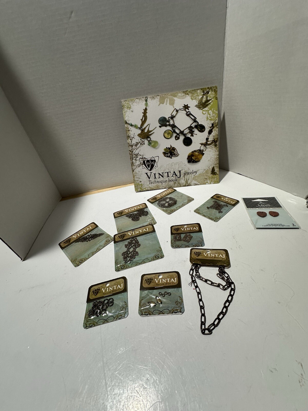 Vintaj Jewelry Technique Book/  Steampunk Style Plus Supplies