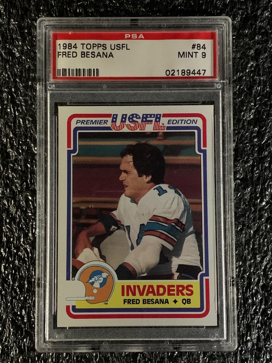 1984 Topps USFL Football #84 Fred Besana PSA 9 | eBay