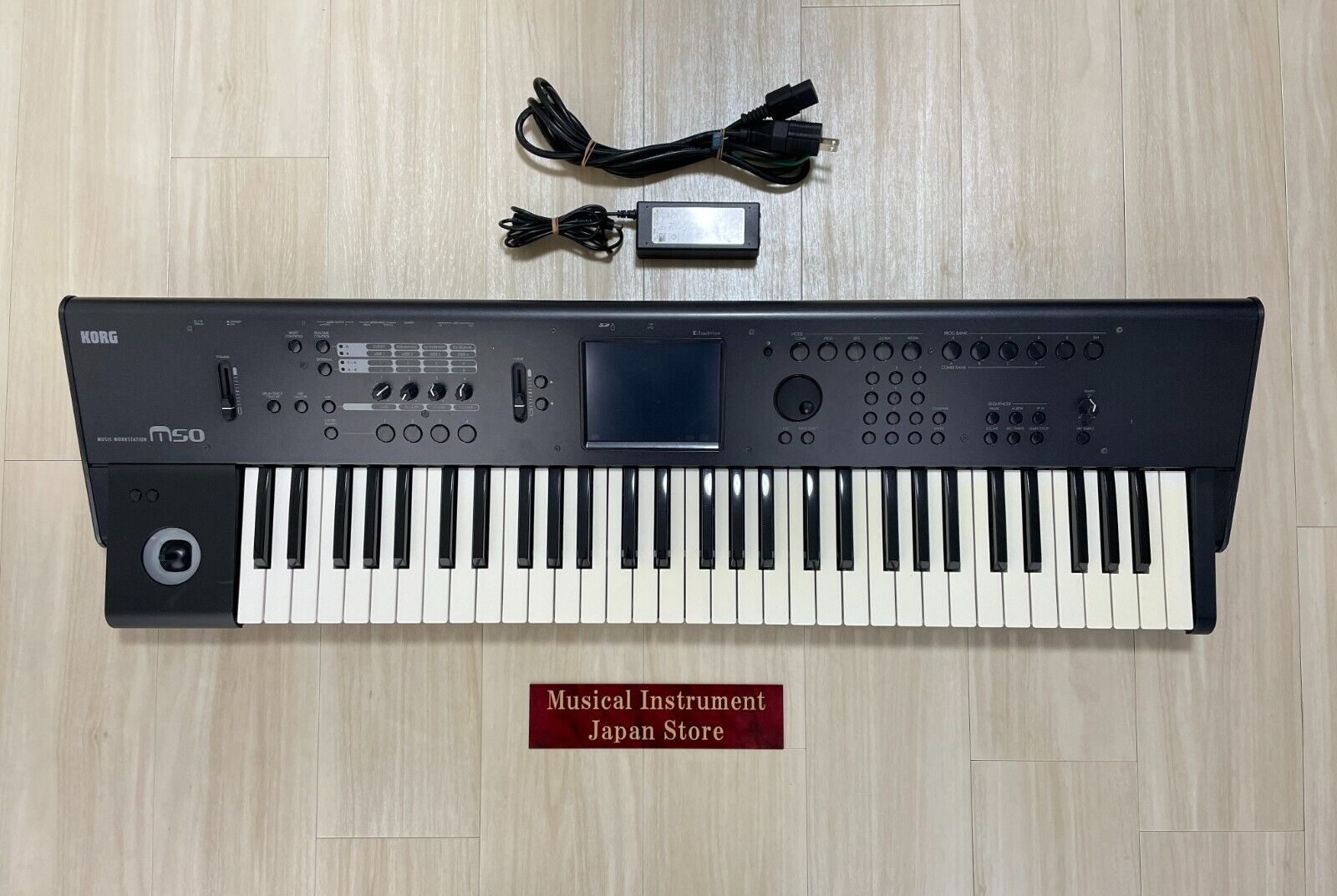 Korg M50-61 61-Key Keyboard Synthesizer Music Workstationwith Power Cable