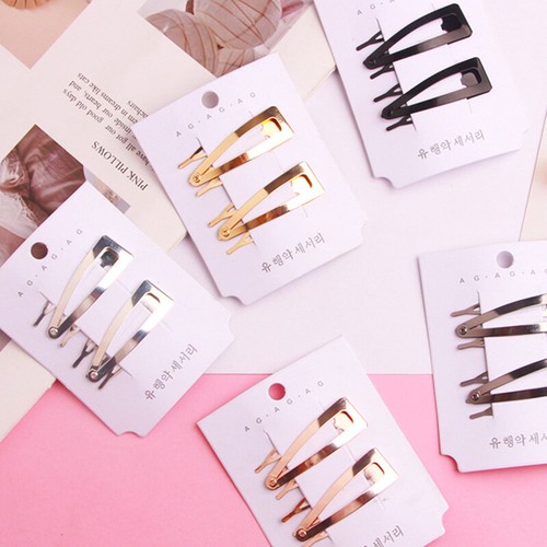 10 Mädchen Double-Grip Haar Clips Metall Snap Haarspangen Damen Styling Tool ¬ - Picture 10 of 24