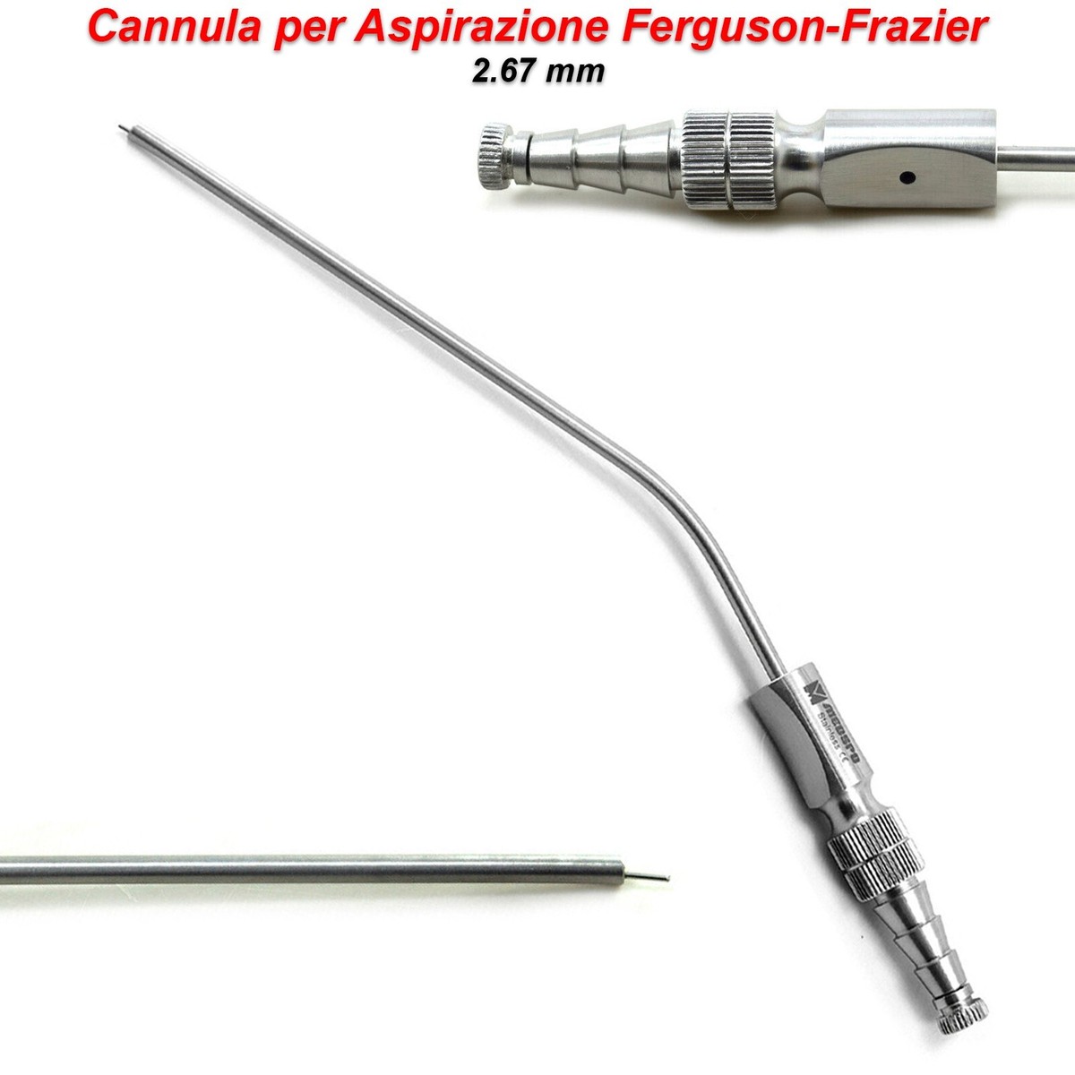 Lax Vox Tubo Tubo Di Aspirazione Frazier 14FR - Strumento Chirurgico Per Otologia E Interventi Alle Orecchie Strumenti Neurochirurgia Aspirazione - Foto 4