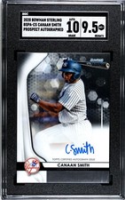 2020 Bowman Sterling Canaan Smith Prospect SGC 9.5 w/10 AUTO