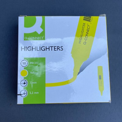 Q-Connect Gelb Textmarker Stifte 10er Pack