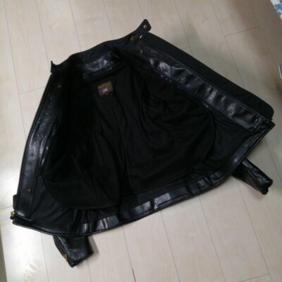 VANSON type:B Leather Single Riders men Size 40 Color Black VANSON type:B Leather Single Riders men Size 40 Color Black
