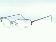Gianni Versace Versus C12 26M NOS Chrome Half Rim Eyeglasses Frame Italy 969