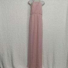 Show me your Mumu Dusty Blush Crisp Empire Waist Amanda Maxi Dress Large