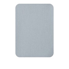 12Pcs Iron on Patches for Clothing Repair 3"x4.13" Fabric Patch Cotton Grey