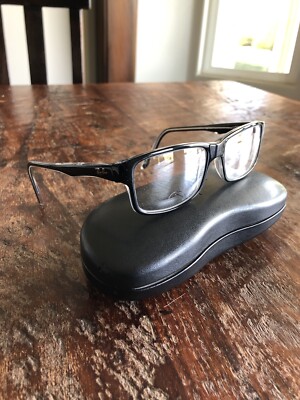 Ray-Ban Optics RB5245-2034 Unisex Polished Black On Transparent Eyeglasses Frame
