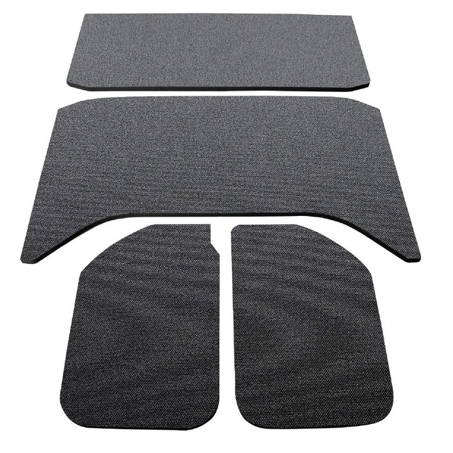 DEI 050137 4pc Black Boom Mat Sound Deadening Headliner for Jeep