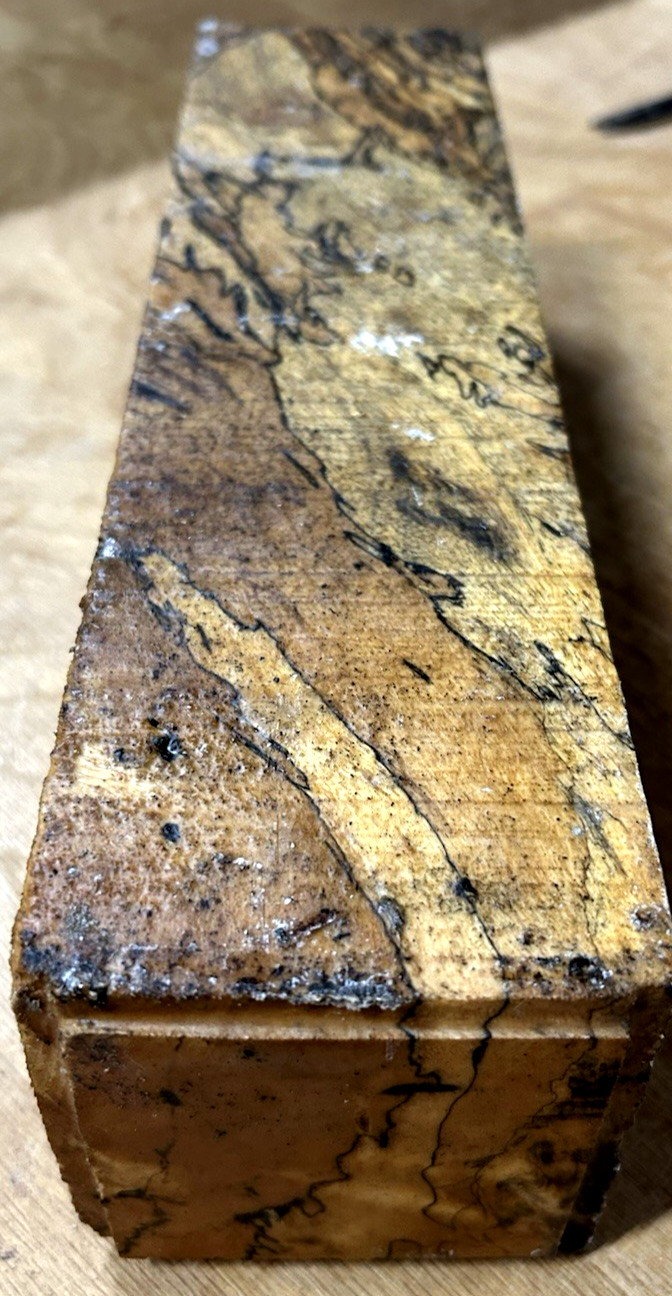 TWO BEAUTIFUL EXOTIC SPALTED TAMARIND TURNING BLANK LUMBER WOOD 3" X 3" X 6"