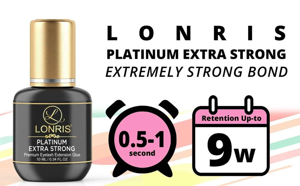8-9 weeks - Lonris EXTRA STRONG Eyelash Extension Glue Volume | Professional 10g - Image 3 of 4
