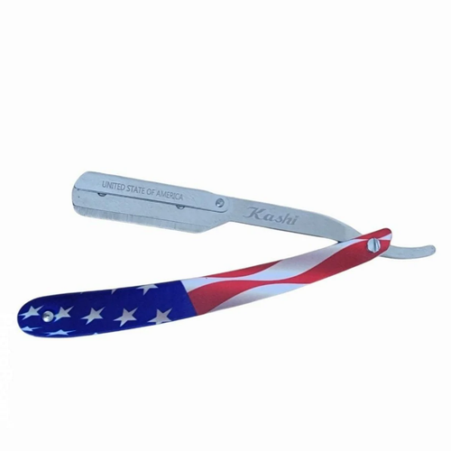 Kashi R-118US Professional Straight Razors Blade American Flag Design ...