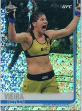 2019 Topps UFC Chrome KETLEN VIEIRA  Diamond Hot Box Refractor Card # 53