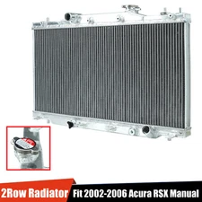 Aluminum 2 Row Core Performance Cooling Radiator For 02-06 Acura RSX DC5 Manual