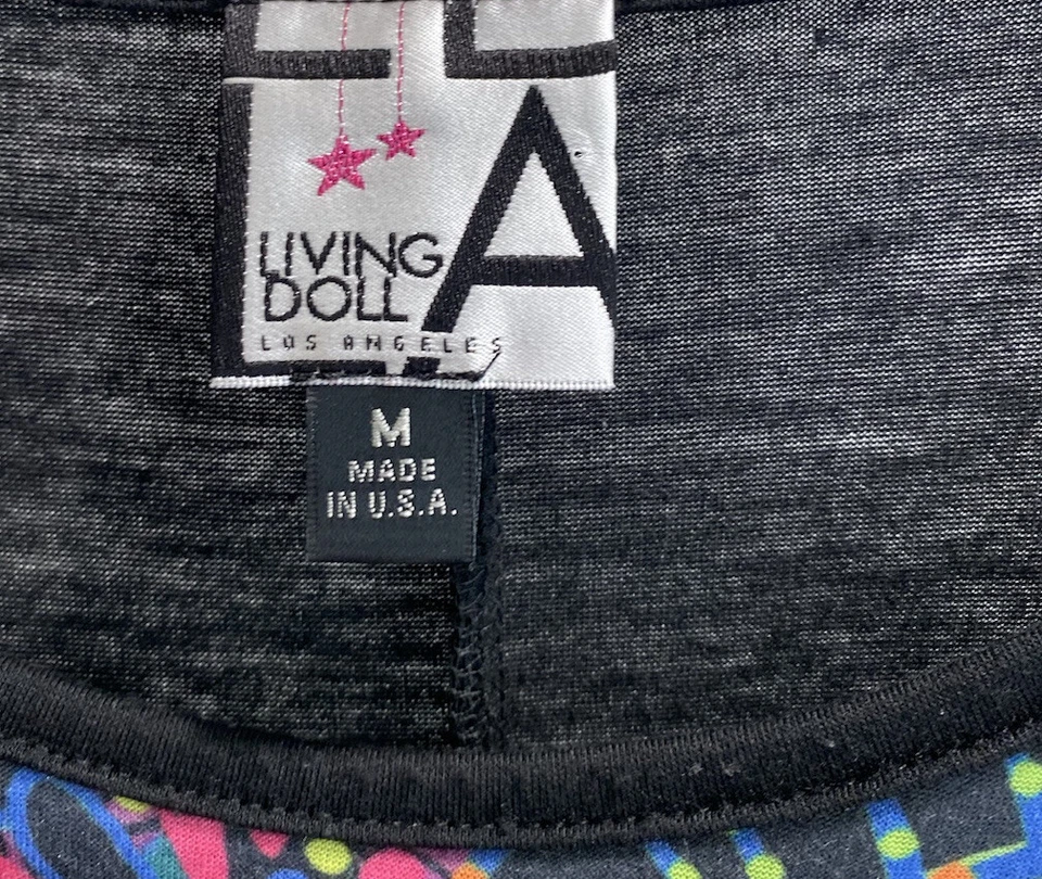 Living Doll Los Angeles Mujer 90’s y2k Camisa Estampado Mariposa Manga Ala de Murciélago Foto 4 de 4