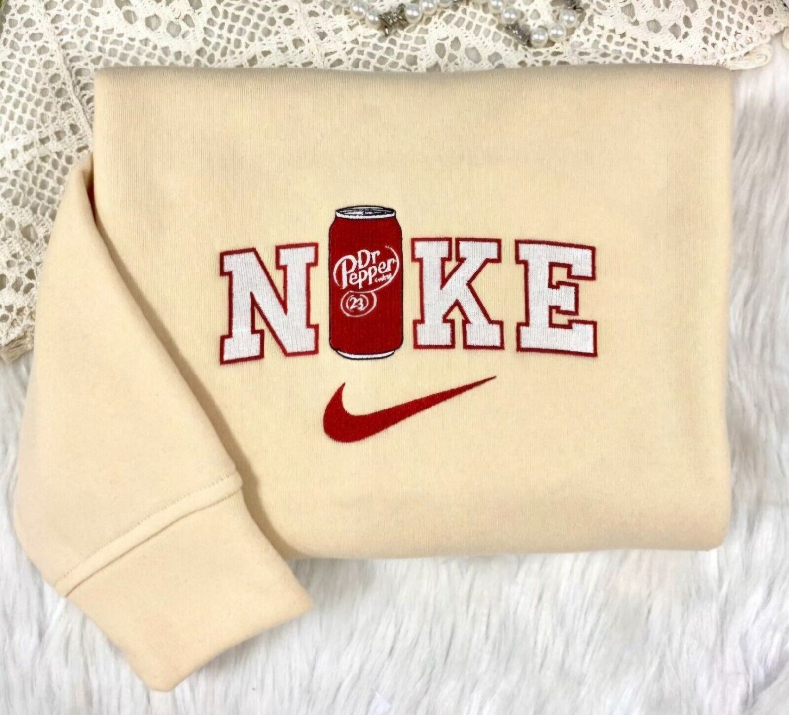 Nike Dr Pepper Drink Custom Embroidered Sweatshirt/Hoodie