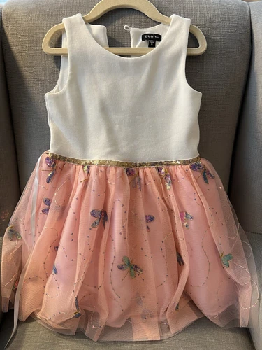 Zunie Girl’s Pink Dragonfly Tutu Dress Size 6