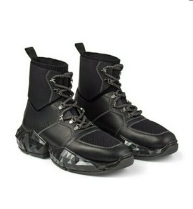 Jimmy Choo Mens Ankle Lace Up Boots 7.5 40.5 Navy Blue Turing Logo Monogram 19995346_50610582_600.jpg main image 2