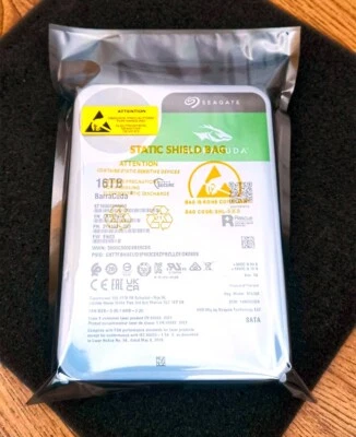 Seagate Barracuda 16TB Hard Drive 16000Gb SATA 3.5" HDD