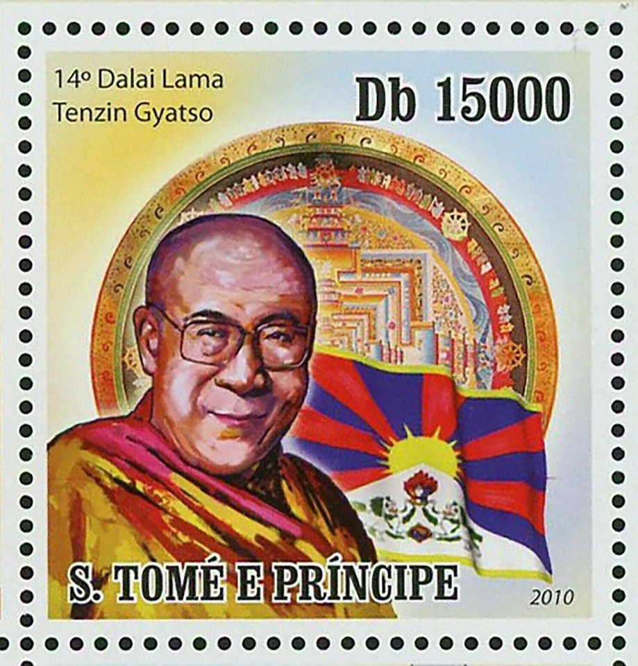 Sello Humanista Madre Teresa Papa Juan Pablo II Dalai Lama S/S MNH #4315-4319 Foto 3 de 4